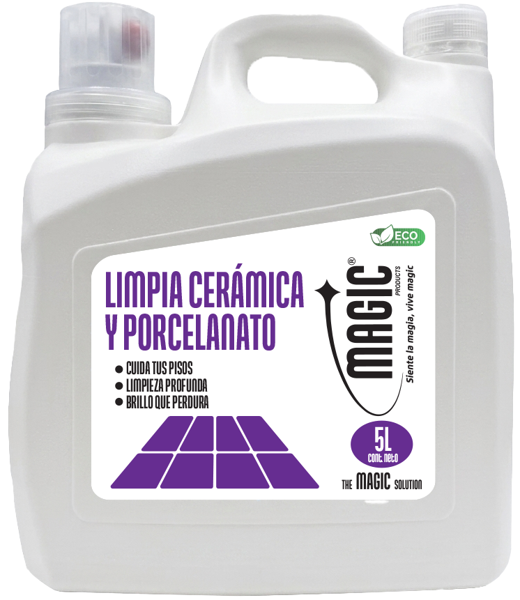 Limpiador Cerámico y Porcelanato — envase Magic Products